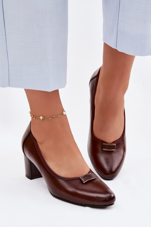 Zapatos con tacones Vinceza 58622 color marrón