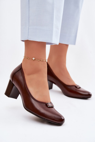 Zapatos con tacones Vinceza 58622 color marrón 2