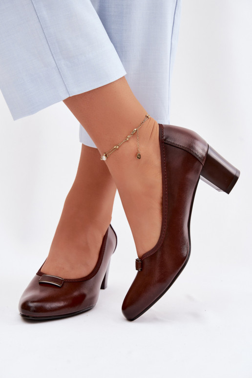 Zapatos con tacones Vinceza 58622 color marrón