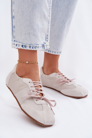 de gamuza Zapatillas modelo zapatos. Mujer baja Big Star TT274599 beige 2