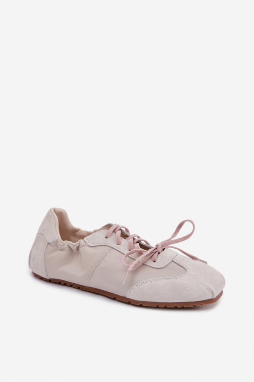 de gamuza Zapatillas modelo zapatos. Mujer baja Big Star TT274599 beige