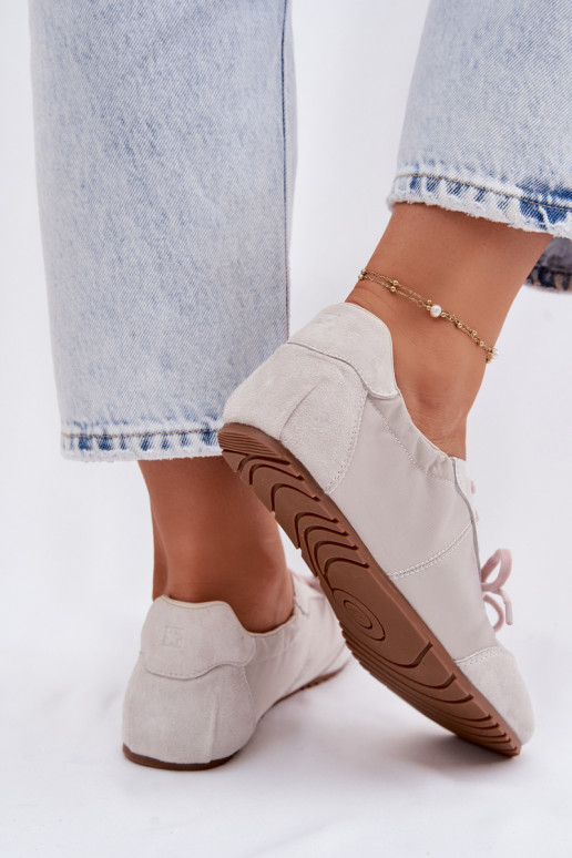 de gamuza Zapatillas modelo zapatos. Mujer baja Big Star TT274599 beige