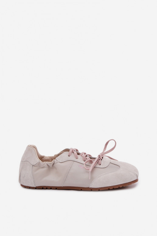 de gamuza Zapatillas modelo zapatos. Mujer baja Big Star TT274599 beige