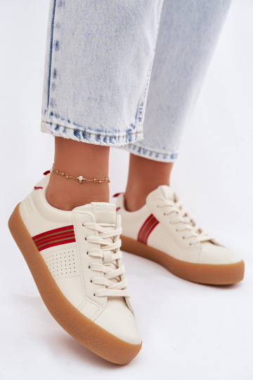 Eko Piel Zapatillas modelo zapatos. Femenino Big Star TT274307 color marfil