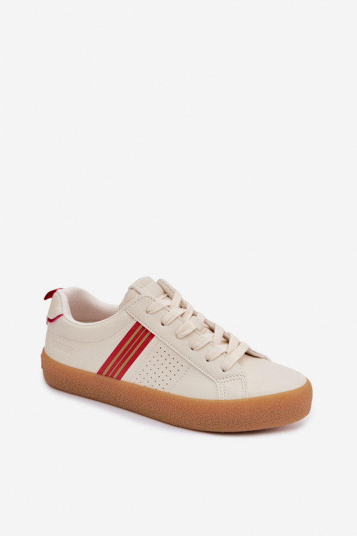 Eko Piel Zapatillas modelo zapatos. Femenino Big Star TT274307 color marfil