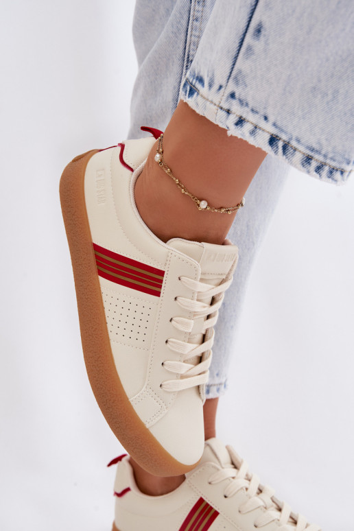 Eko Piel Zapatillas modelo zapatos. Femenino Big Star TT274307 color marfil