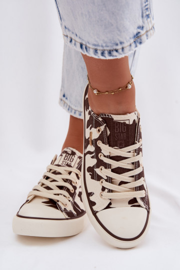Zapatos bajos de ocio para mujer Big Star TT274771 con estampado floral