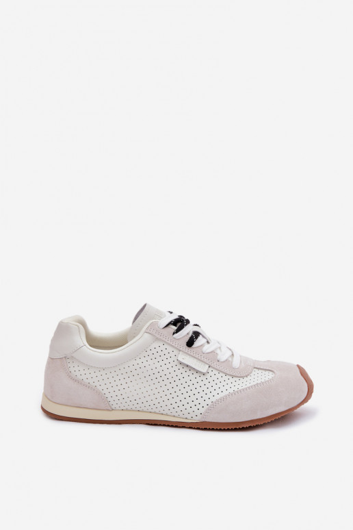 Piel de gamuza Zapatillas modelo zapatos. Femenino Big Star TT274555 el color blanco