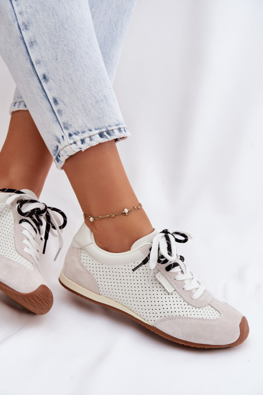 Piel de gamuza Zapatillas modelo zapatos. Femenino Big Star TT274555 el color blanco