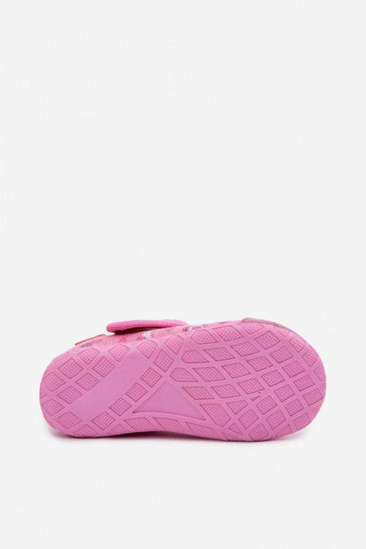 Zapatillas Milami Infantil con sujetadores adhesivos con brillo color rosa Jasimrra