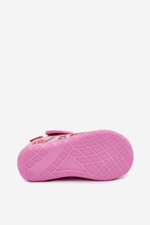 Zapatillas Milami Infantil con sujetadores adhesivos Lizaki color rosa Jasimrra