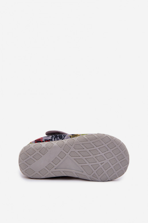 Zapatillas Milami Infantil con sujetadores adhesivos color gris Jasimrra