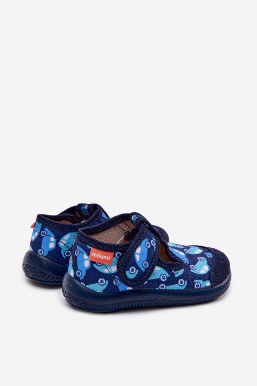 Zapatillas Milami Infantil Elastyczne con sujetadores adhesivos azul oscuro Ambette