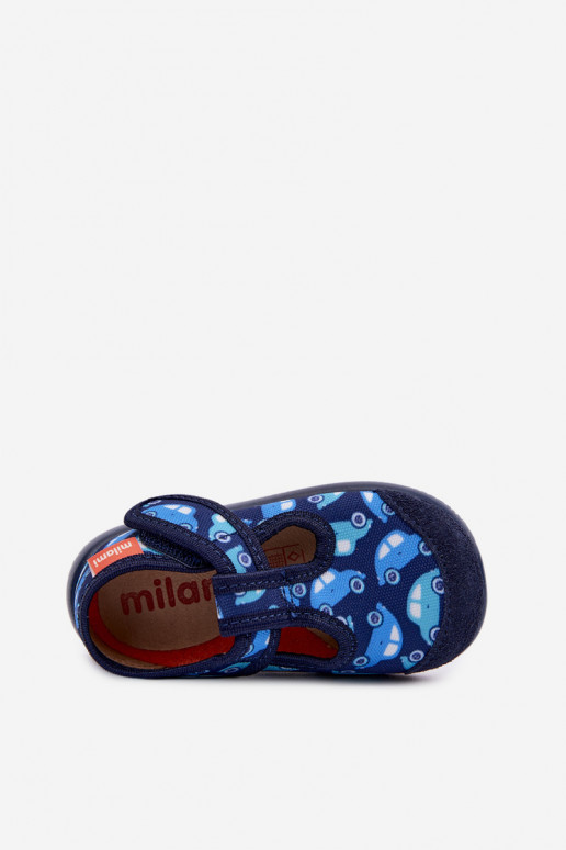 Zapatillas Milami Infantil Elastyczne con sujetadores adhesivos azul oscuro Ambette