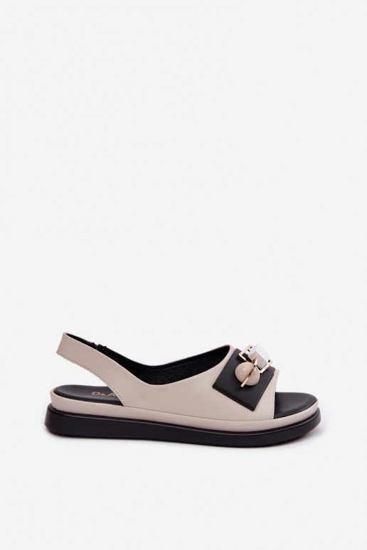Sandalias de mujer Femenino con adornos D&A GR61-5932 beige