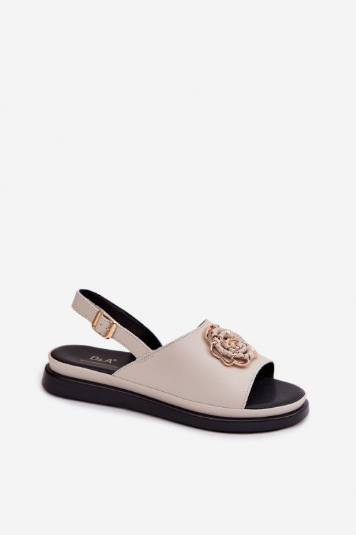 Sandalias de mujer Femenino Con decoraciones Detalem D&A GR61-5937 beige