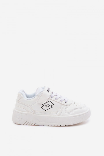 Zapatillas deportivas infantiles LOTTO GROOVIN 2600131K con cierres adhesivos color blanco 2