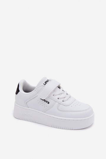 Zapatillas deportivas infantiles LEVI'S NEIN UNION BOLD VUNB0001S con cierres adhesivos color blanco