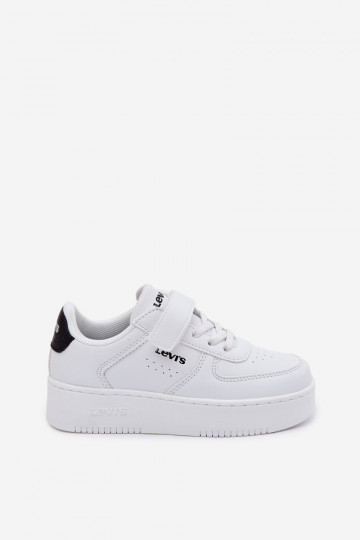 Zapatillas deportivas infantiles LEVI'S NEIN UNION BOLD VUNB0001S con cierres adhesivos color blanco 2