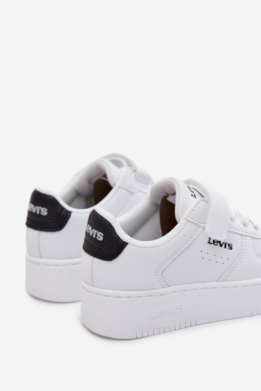Zapatillas modelo zapatos. Infantil con sujetadores adhesivos LEVI'S NEEN UNION BOLD VUNB0001S el color blanco