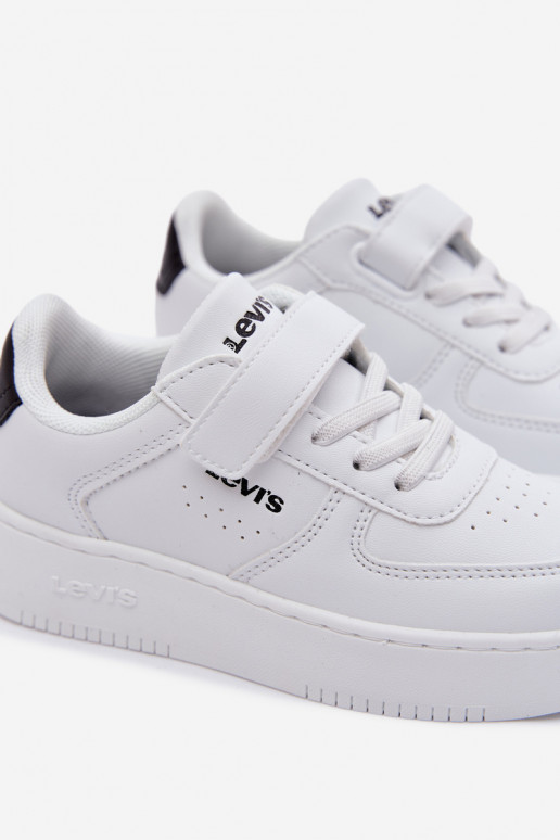 Zapatillas modelo zapatos. Infantil con sujetadores adhesivos LEVI'S NEEN UNION BOLD VUNB0001S el color blanco