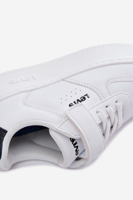 Zapatillas modelo zapatos. Infantil con sujetadores adhesivos LEVI'S NEEN UNION BOLD VUNB0001S el color blanco