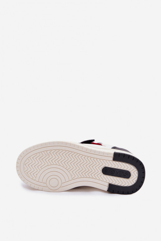 Zapatillas modelo zapatos. Infantil con sujetadores adhesivos LEVI'S KICK SE VIRV0152S Blanco-de color negro