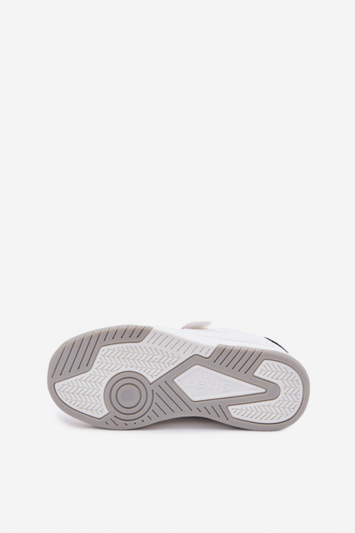 Zapatillas modelo zapatos. Infantil con sujetadores adhesivos LEVI'S JOHN SE VJOH0012S el color blanco