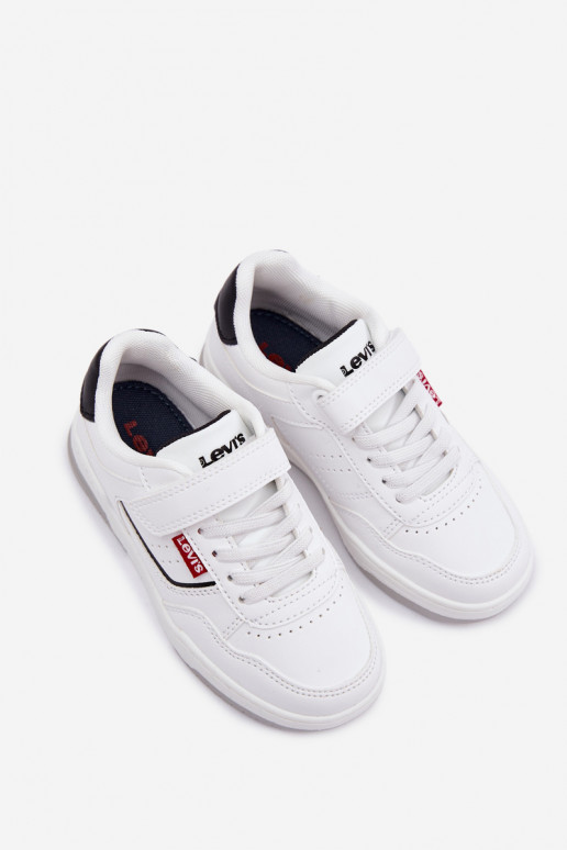 Zapatillas modelo zapatos. Infantil con sujetadores adhesivos LEVI'S JOHN SE VJOH0012S el color blanco