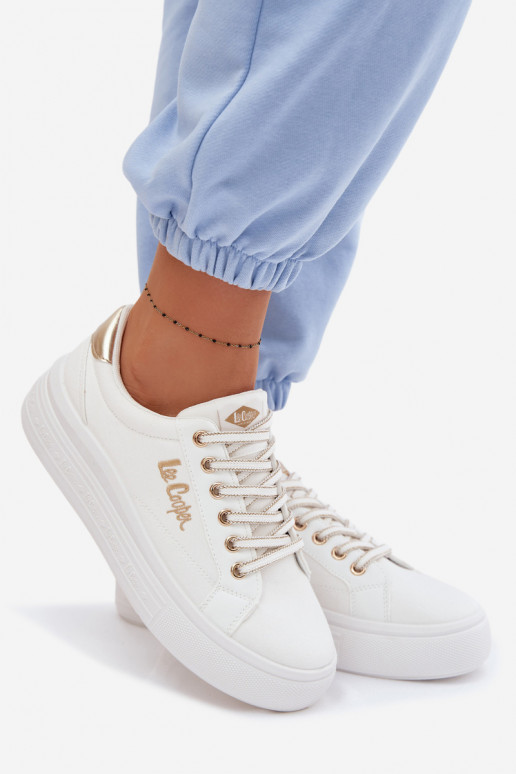 Zapatos de ocio con una plataforma Lee Cooper LCEN-26-44-4478 el color blanco