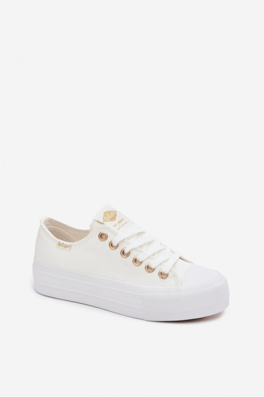 Zapatos de ocio con una plataforma Lee Cooper LCEN-26-31-4369 el color blanco