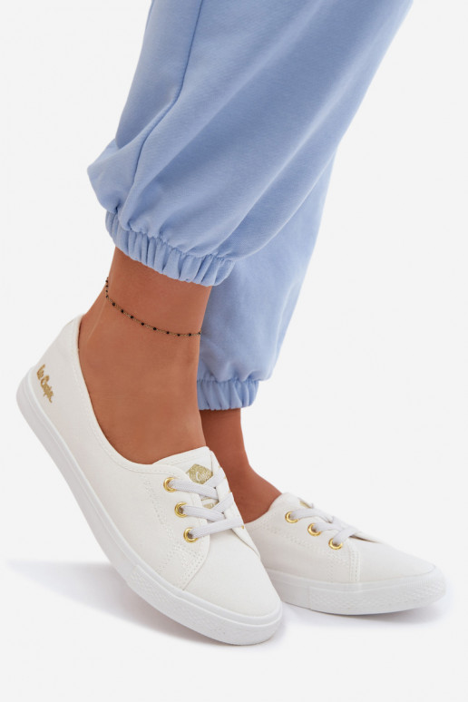 Zapatillas Zapatos de ocio Lee Cooper LCEN-26-02-4043 Blanco-color dorado