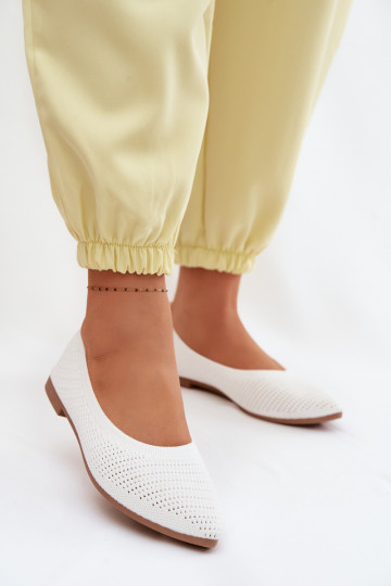 red Bailarinas de tela Femenino el color blanco Sarina