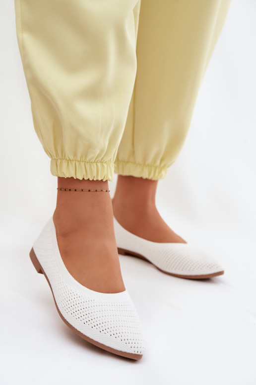 red Bailarinas de tela Femenino el color blanco Sarina