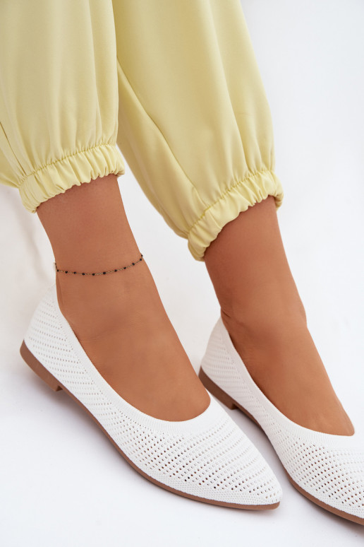 red Bailarinas de tela Femenino el color blanco Sarina