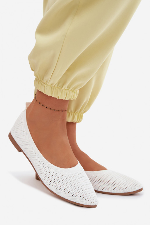 red Bailarinas de tela Femenino el color blanco Sarina