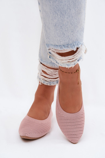 red Bailarinas de tela Femenino color rosa Sarina