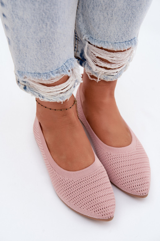 red Bailarinas de tela Femenino color rosa Sarina