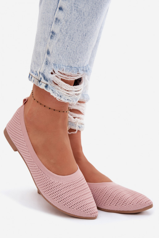 red Bailarinas de tela Femenino color rosa Sarina