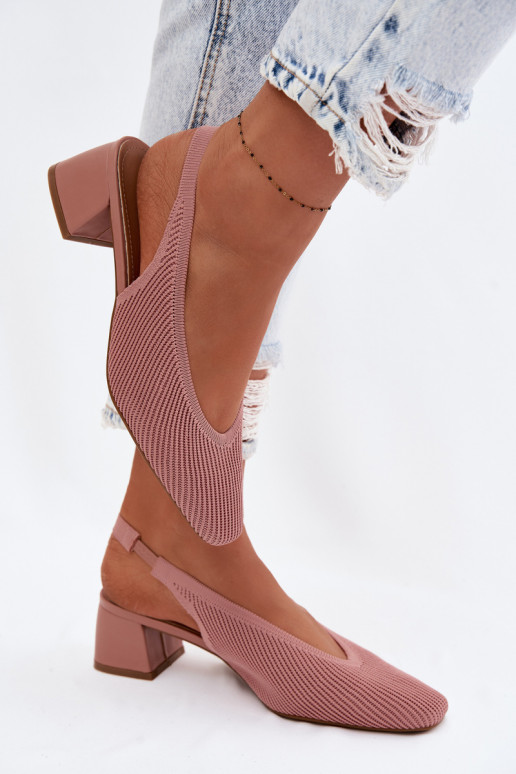 Sandalias de mujer con tacones color rosa Tiene quercelle