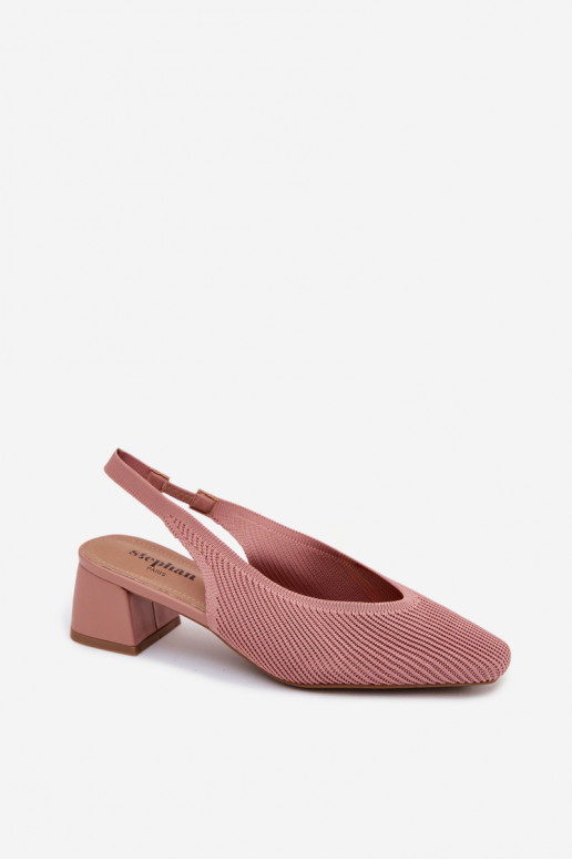  Sandalias de mujer con tacones color rosa Tiene quercelle