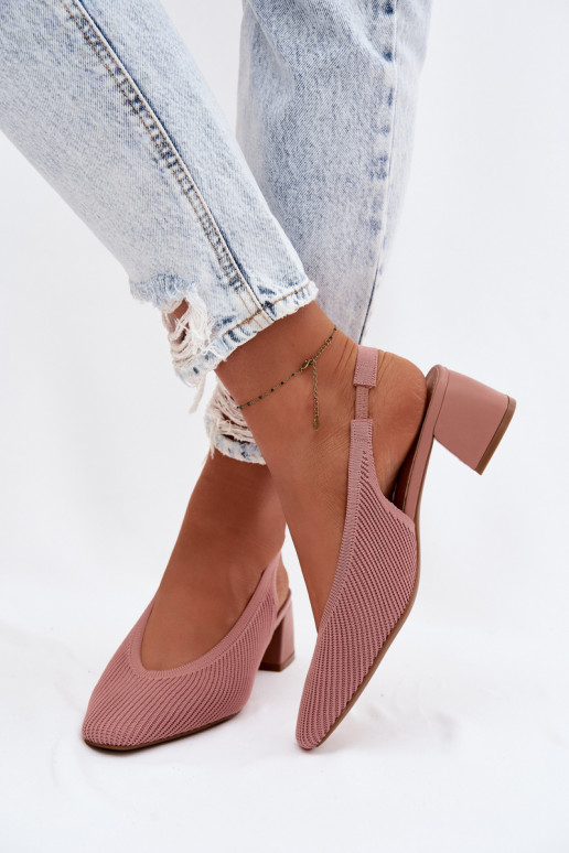  Sandalias de mujer con tacones color rosa Tiene quercelle