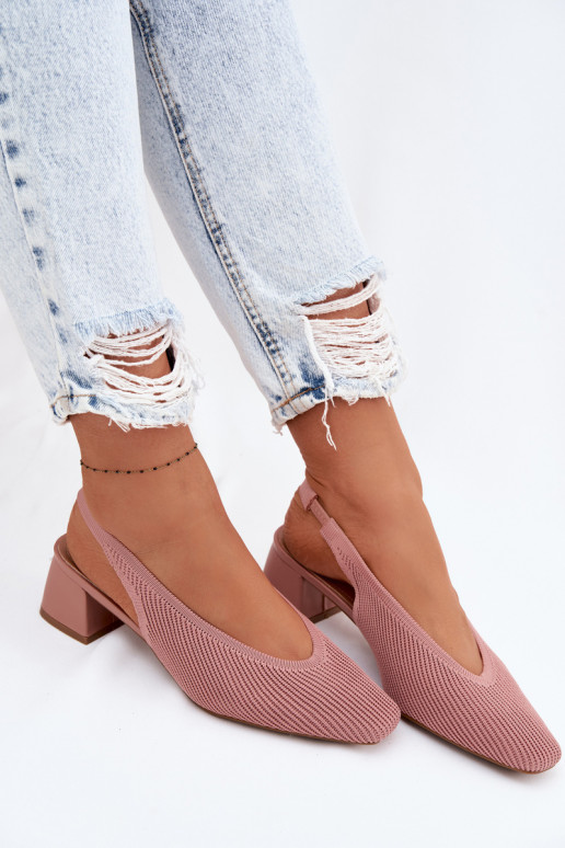  Sandalias de mujer con tacones color rosa Tiene quercelle