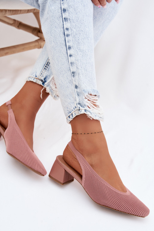  Sandalias de mujer con tacones color rosa Tiene quercelle