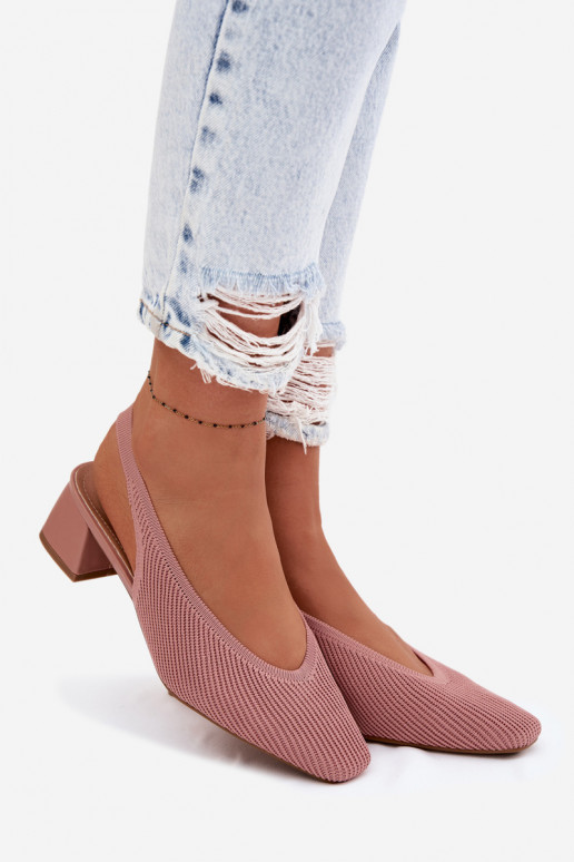  Sandalias de mujer con tacones color rosa Tiene quercelle
