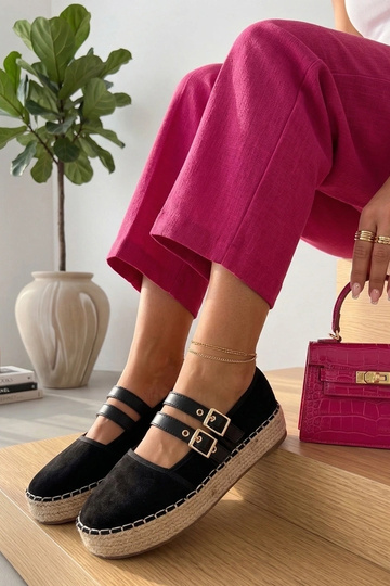 Espadrilles negras con plataforma Marcelle 2