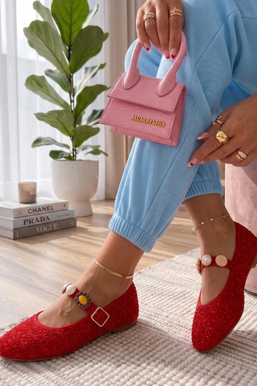 Bailarinas rojos con tirante...