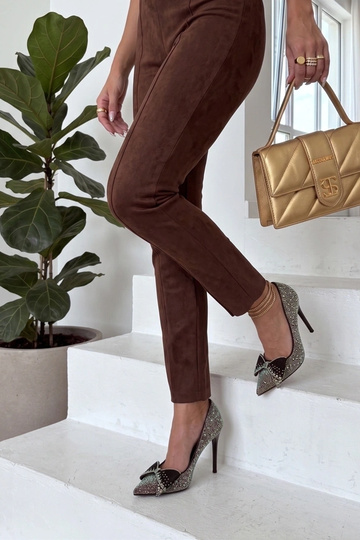 Tacones negros con circonitas Beatrycze 2