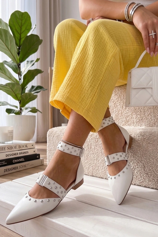 Bailarinas blancas con cristales...