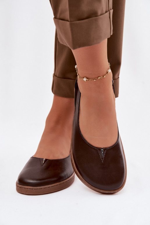 Bailarinas Barefoot Zazoo 10217 color chocolate